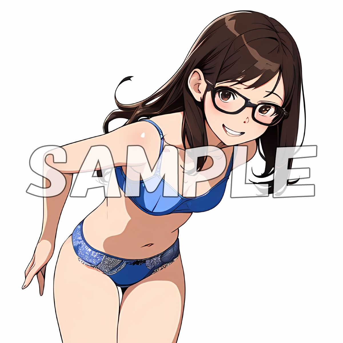 サンプル画像2:きまぐれ眼鏡ッ娘おぱんつ03(牡丹桜) [d_419000]