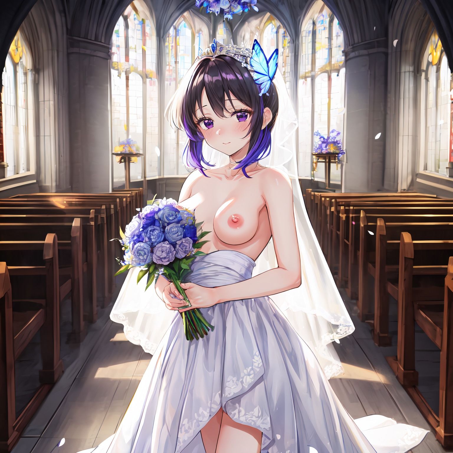 サンプル画像3:ウェディングヌード（鬼滅の刃）(Lowisの画廊) [d_419043]