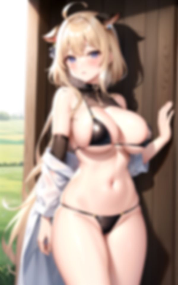 サンプル画像3:もしも、牛さんを擬人化したら〜今日も私のお乳を絞ってくれる？〜(ぱこぱこの夢) [d_419044]