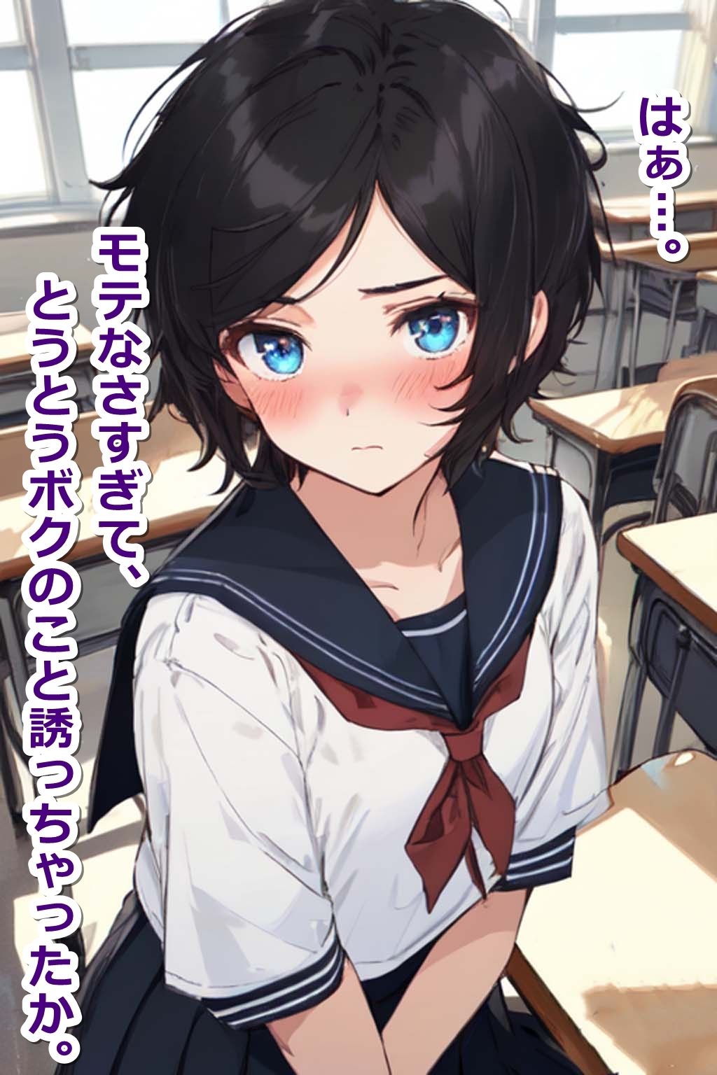 サンプル画像2:ボーイッシュなボクっ娘同級生と海水浴―たくさん泳いだ後はまっすぐ帰る？帰らない？―(くまとねこ屋) [d_419104]