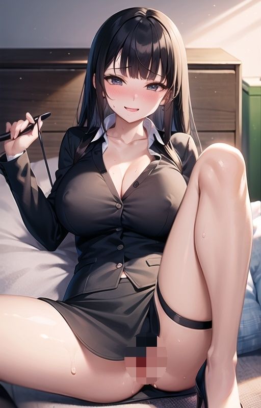 サンプル画像4:メガネが似合う女上司をお持ち帰り！着衣のままおまんこに中出し(ひだひだタコつぼ) [d_419215]