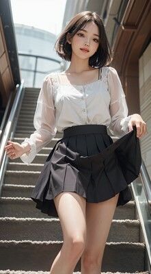 サンプル画像2:美女たちのスカートめくり(kakikomiai) [d_419251]