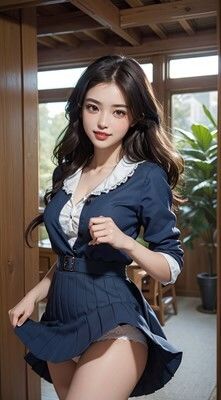 サンプル画像5:美女たちのスカートめくり(kakikomiai) [d_419251]