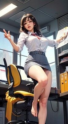 ローアングル会社員パンチラのサンプル画像 6
