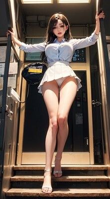 ローアングル会社員パンチラ2のサンプル画像 6