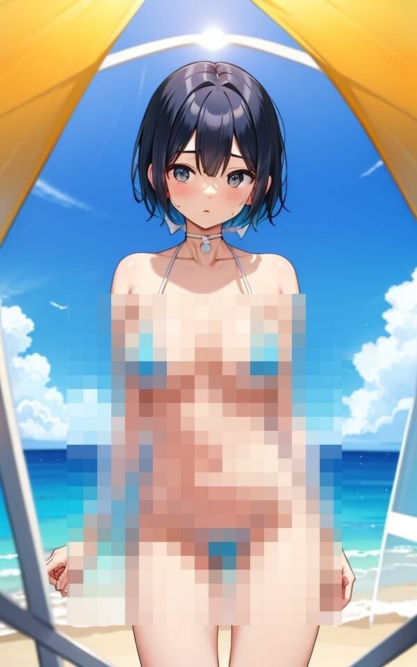 サンプル画像4:そんなに小さい水着で大丈夫ですか(まんねん王国) [d_419351]