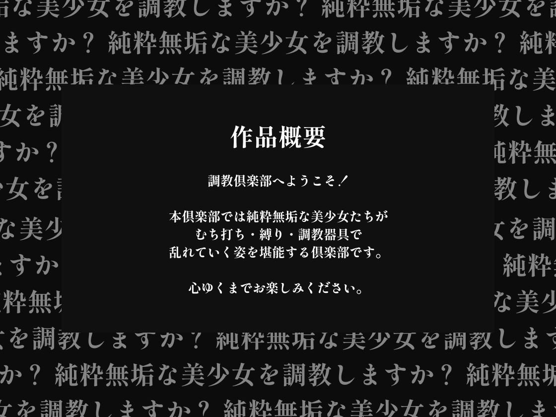 サンプル画像4:美少女調教倶楽部(美女紹介所) [d_419395]