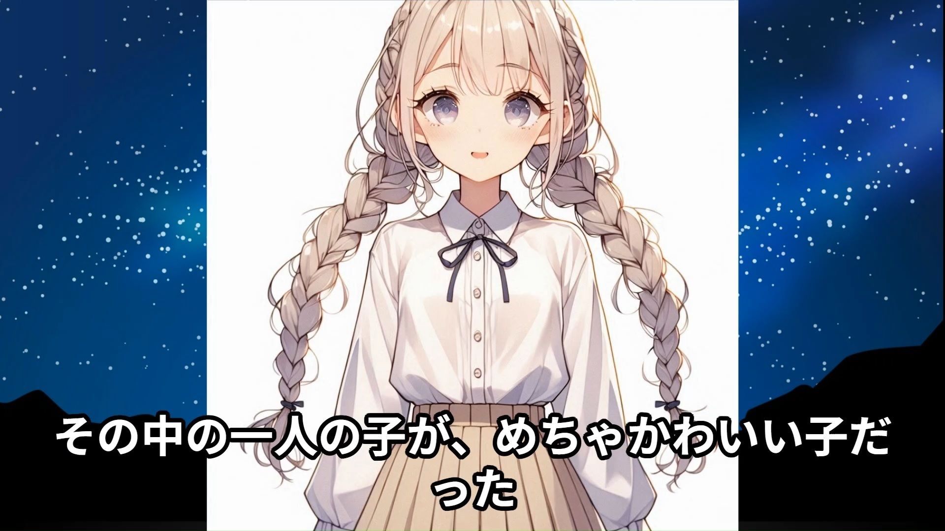 サンプル画像1:【J◯痴●体験告白】J◯◯の無抵抗な三つ編み少女をプラネタリウムで痴●した話(少女痴●体験告白) [d_419478]