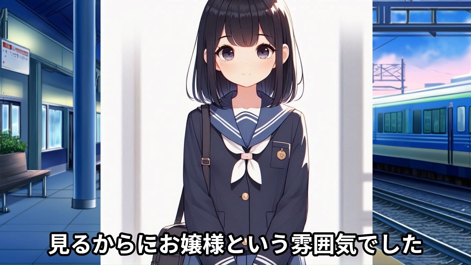 サンプル画像1:【J○痴●体験告白】天使のようなJ○を1年間、満員電車で汚し続けた俺(少女痴●体験告白) [d_419490]