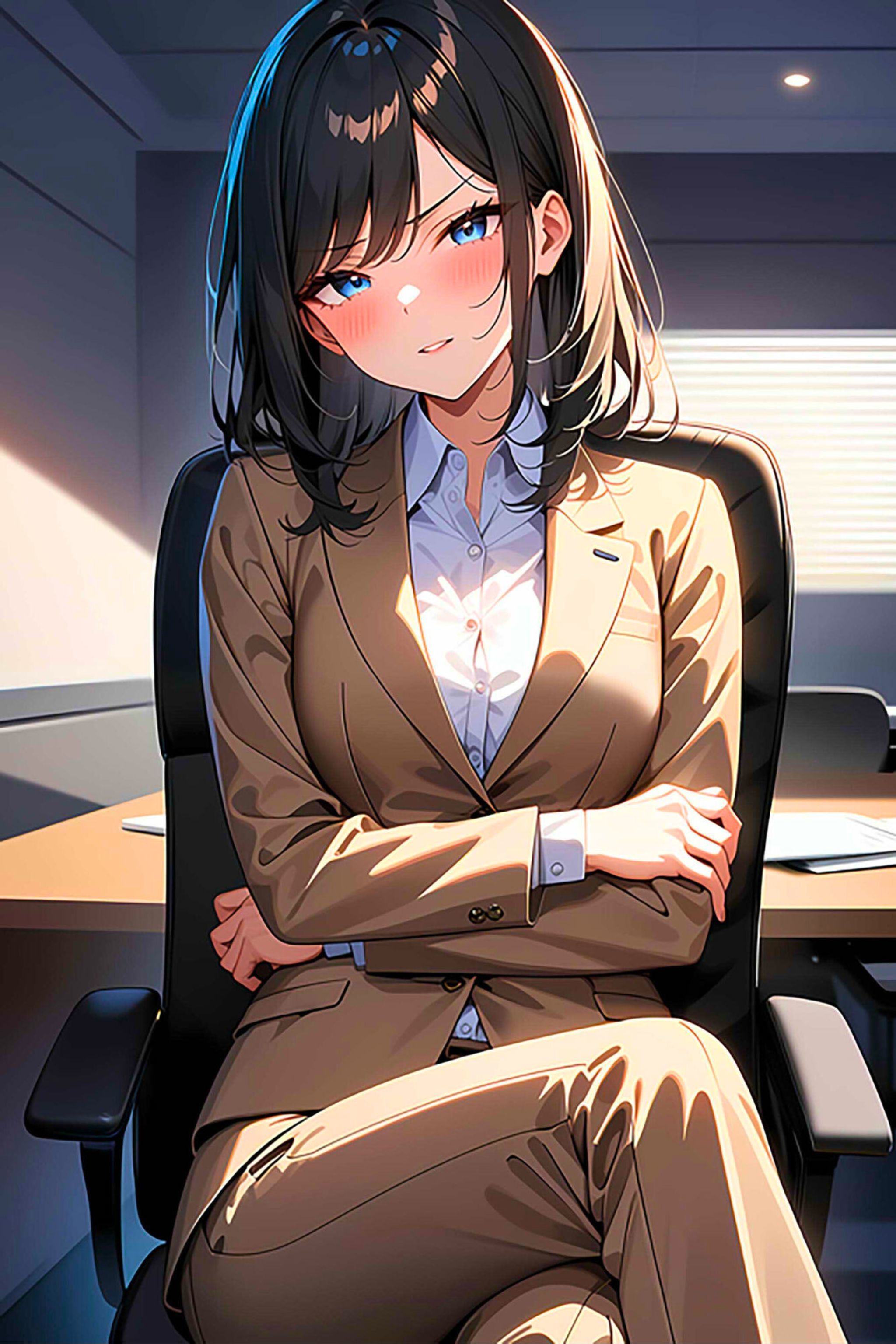 サンプル画像1:弱みを握られ服従する生意気上司OL(ピープル井上) [d_419505]