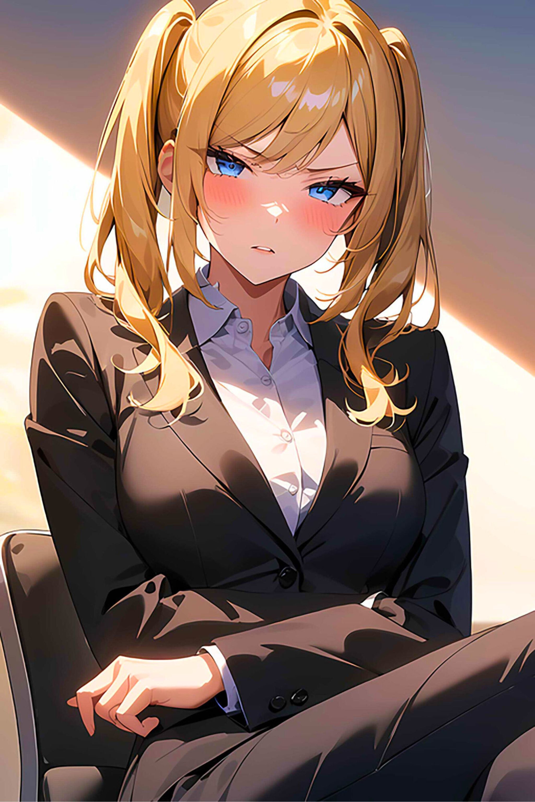 サンプル画像2:弱みを握られ服従する生意気上司OL(ピープル井上) [d_419505]