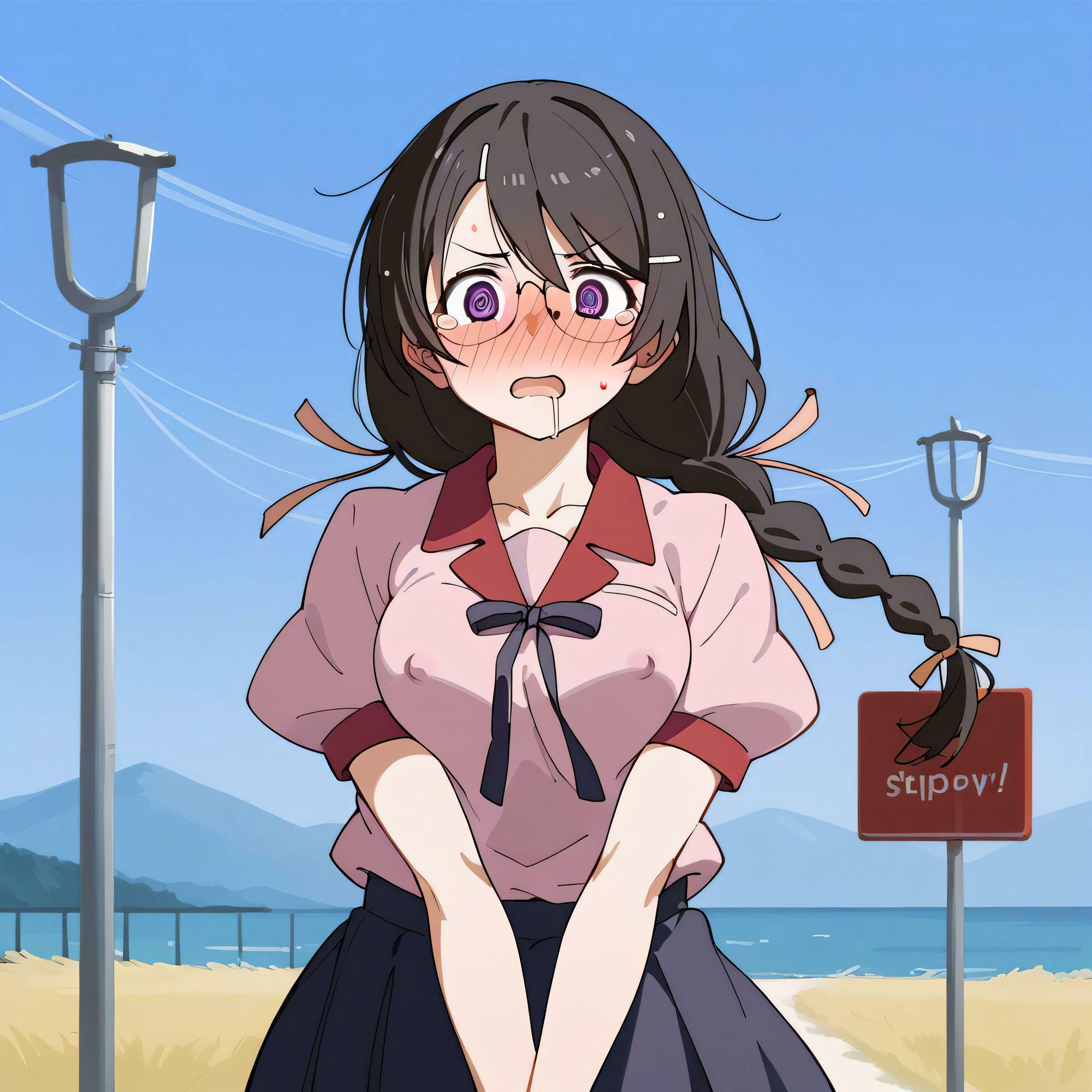 サンプル画像5:逃げても逃げなくても一緒(クラウドテクニカ) [d_419785]