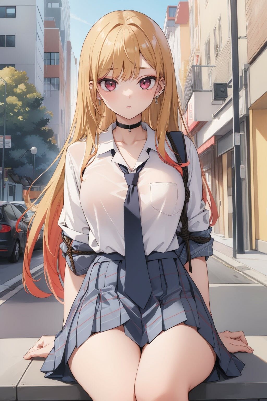 サンプル画像1:パイパンコスプレギャル(無毛痴態) [d_419817]