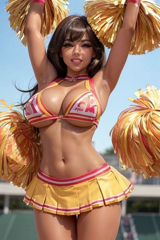 サンプル画像2:AIグラビア写真集 爆乳チア★ギャル度マシマシ(YUKI) [d_419868]