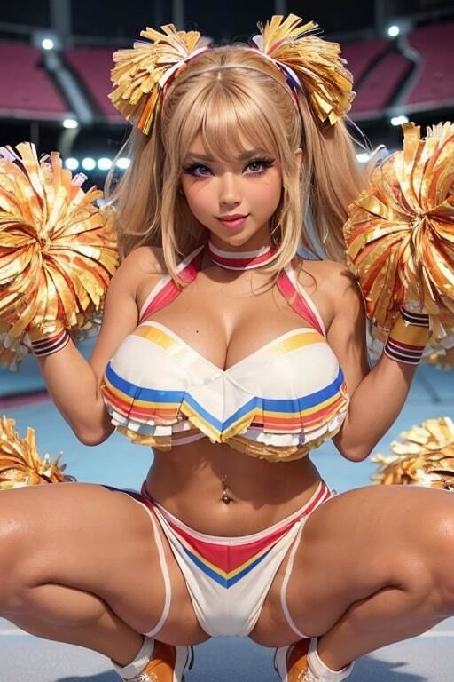 サンプル画像5:AIグラビア写真集 爆乳チア★ギャル度マシマシ(YUKI) [d_419868]