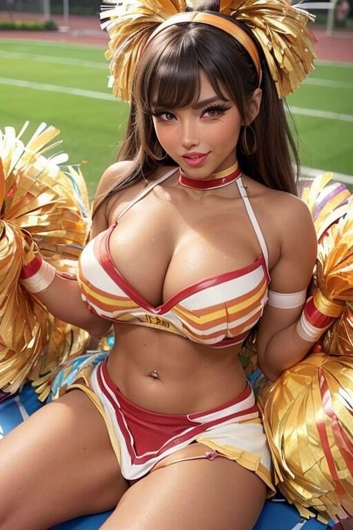 AIグラビア写真集 爆乳チア★ギャル度マシマシのサンプル画像 6