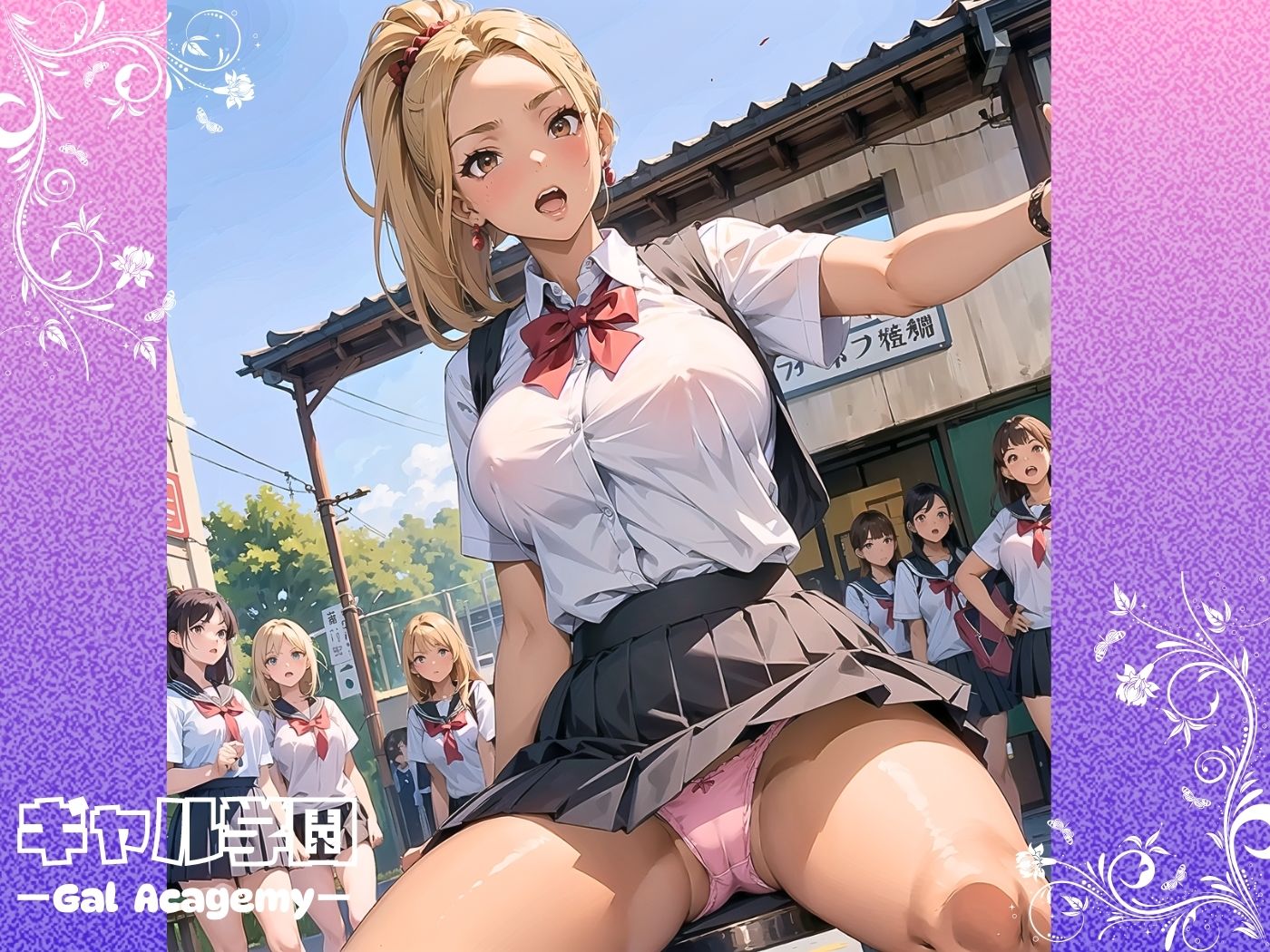 サンプル画像3:ギャル学園Vol.1 〜夏だ！海だ！修学旅行編〜(キョロンの部屋) [d_419916]