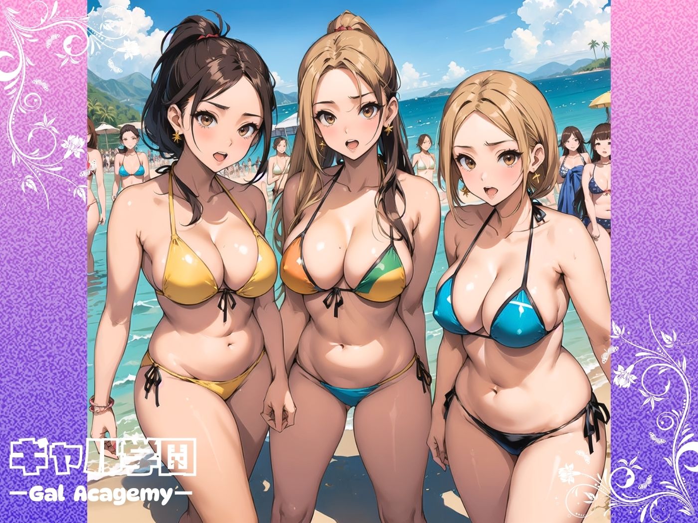 サンプル画像4:ギャル学園Vol.1 〜夏だ！海だ！修学旅行編〜(キョロンの部屋) [d_419916]