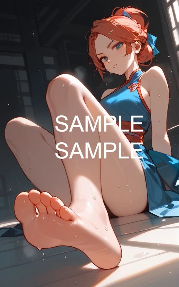 サンプル画像6:足フォーカス/イラスト集(ラテ) [d_420014]