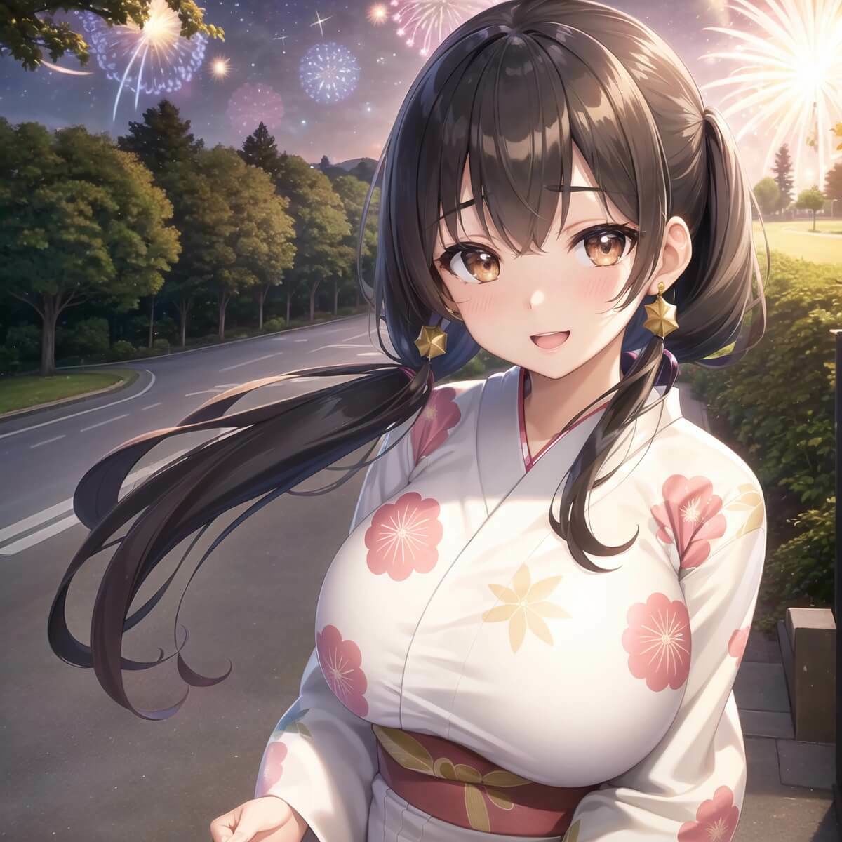 サンプル画像3:君と最後の夏祭り2【セリフ付き10枚付き！美麗画像400枚収録】(ほわいとえんじぇる) [d_420081]