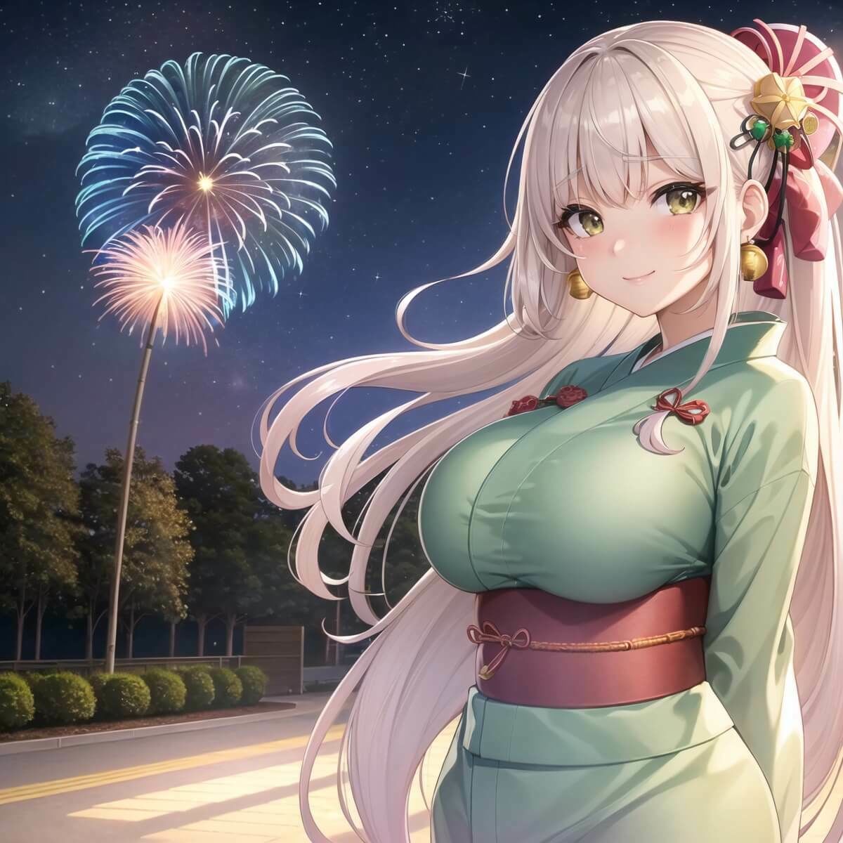 サンプル画像3:君と最後の夏祭り3【セリフ付き10枚付き！美麗画像400枚収録】(ほわいとえんじぇる) [d_420083]