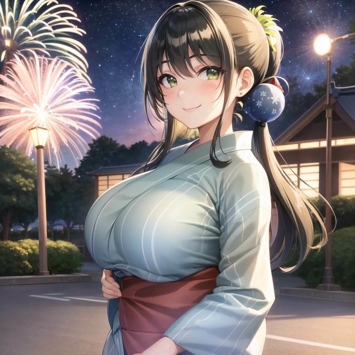 サンプル画像3:君と最後の夏祭り4【セリフ付き10枚付き！美麗画像400枚収録】(ほわいとえんじぇる) [d_420086]