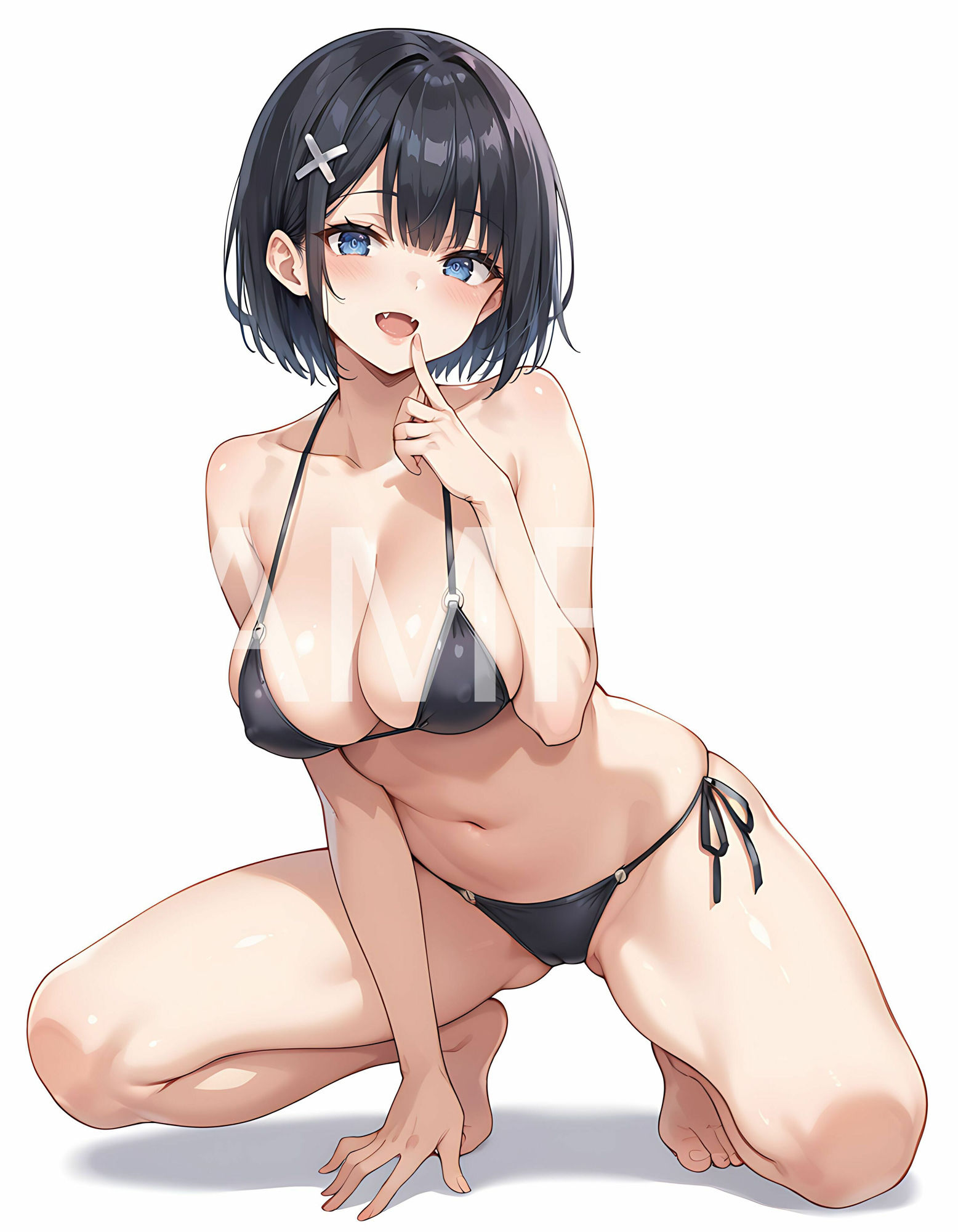 サンプル画像6:えちえち 美少女×ポーズ集 – 黒髪JK編 -(aiもちち) [d_420087]