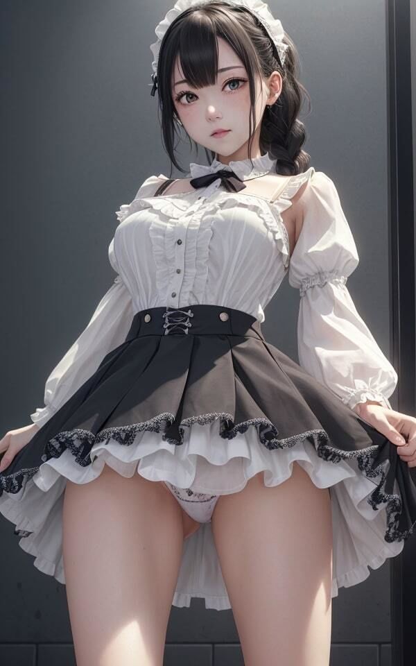 サンプル画像3:どんなパンツ穿いてるんですか？(AIラボ) [d_420100]