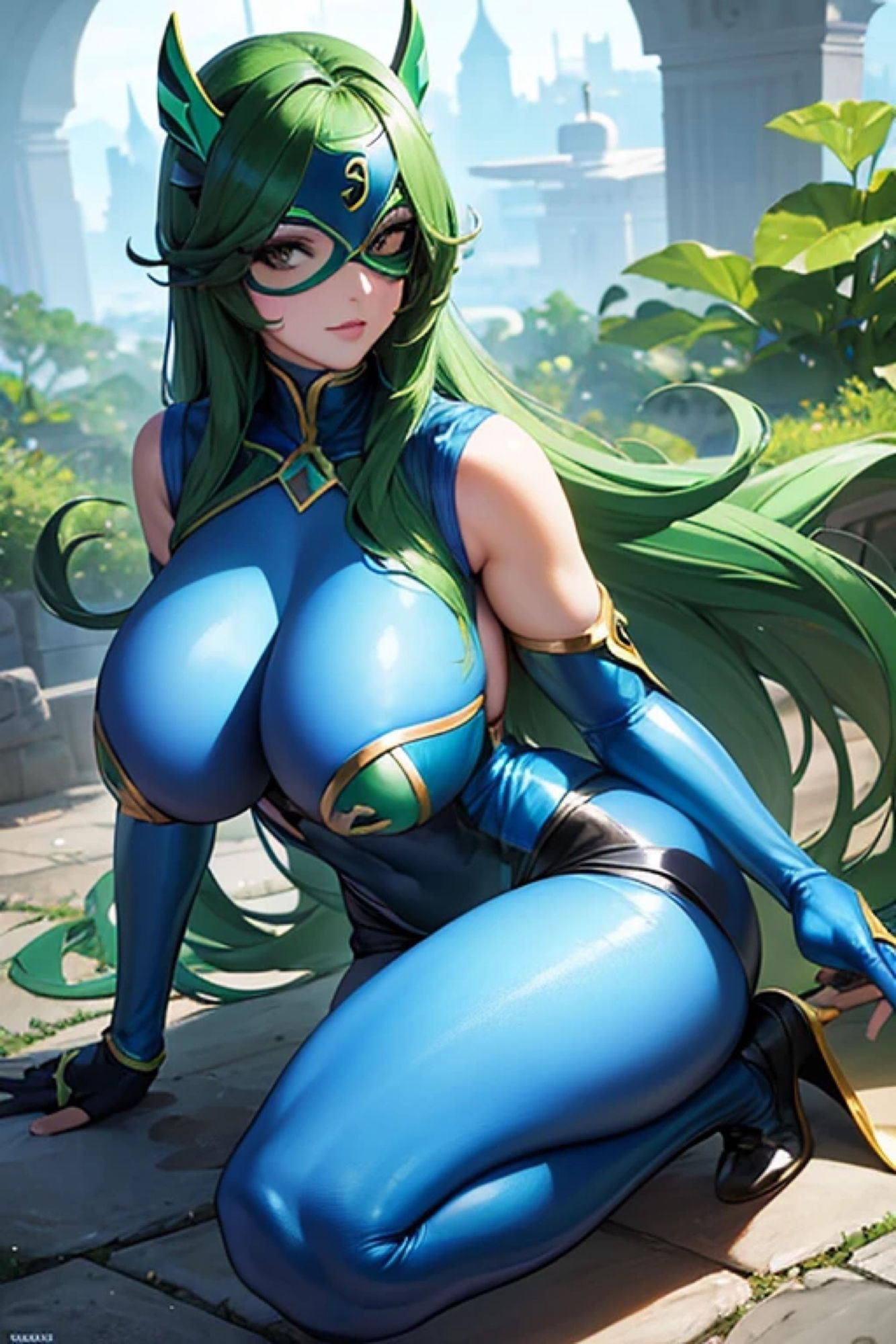 サンプル画像6:グリーンブルーヒロインのアレやコレ(rweb324) [d_420137]