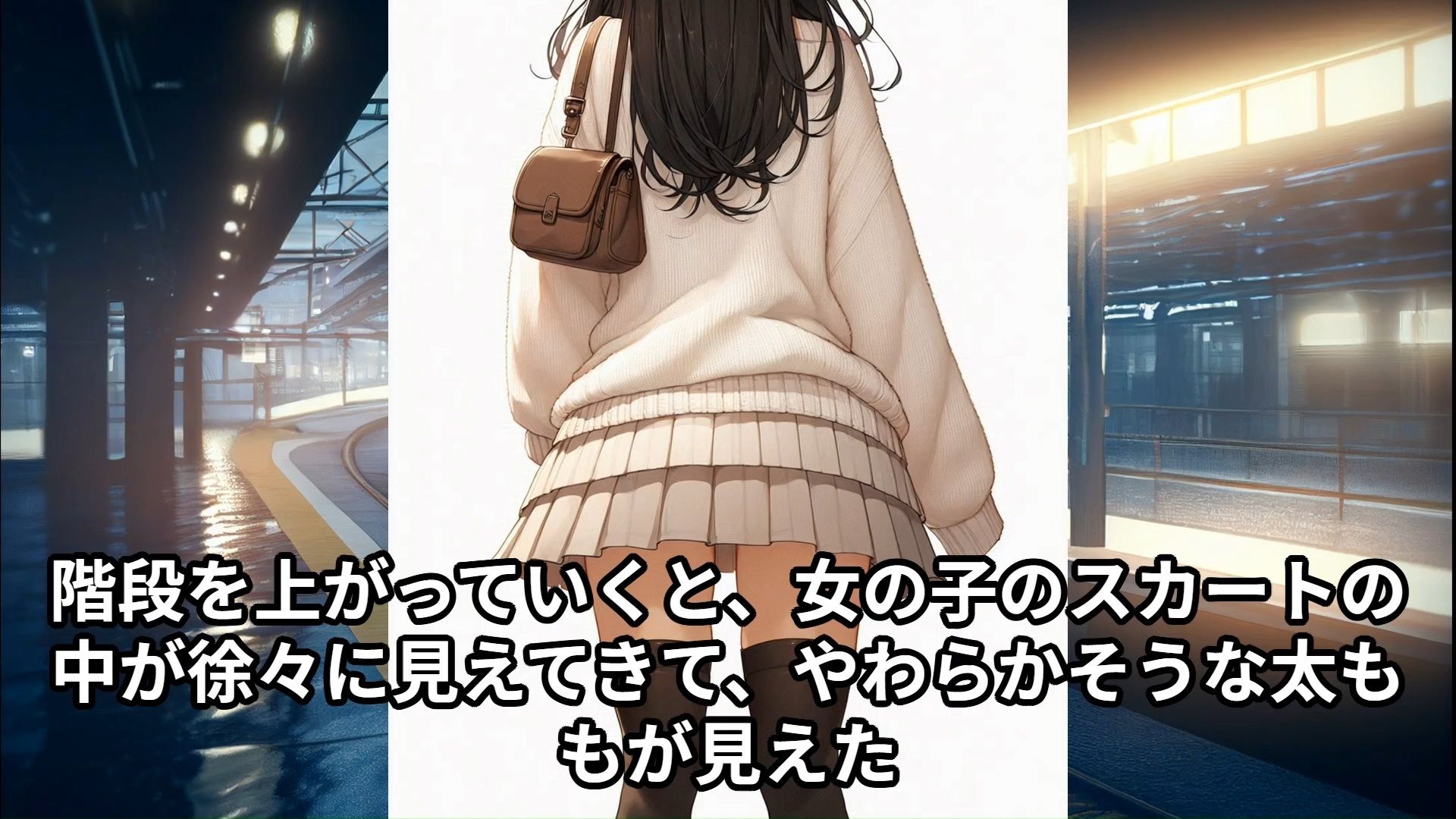 サンプル画像2:【J○痴●体験告白】クリスマスに彼氏とデート中の女子○○○が、満員電車でなすすべもなくNTR痴●された話(少女痴●体験告白) [d_420225]