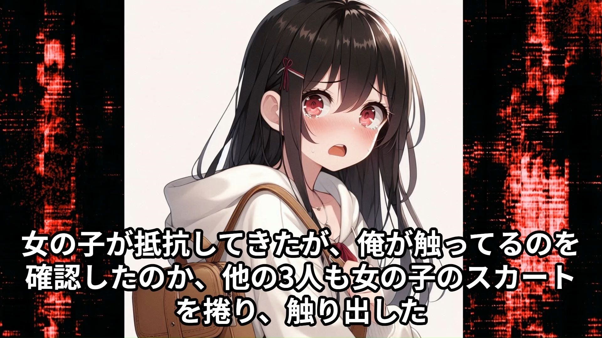 【J○痴●体験告白】クリスマスに彼氏とデート中の女子○○○が、満員電車でなすすべもなくNTR痴●された話