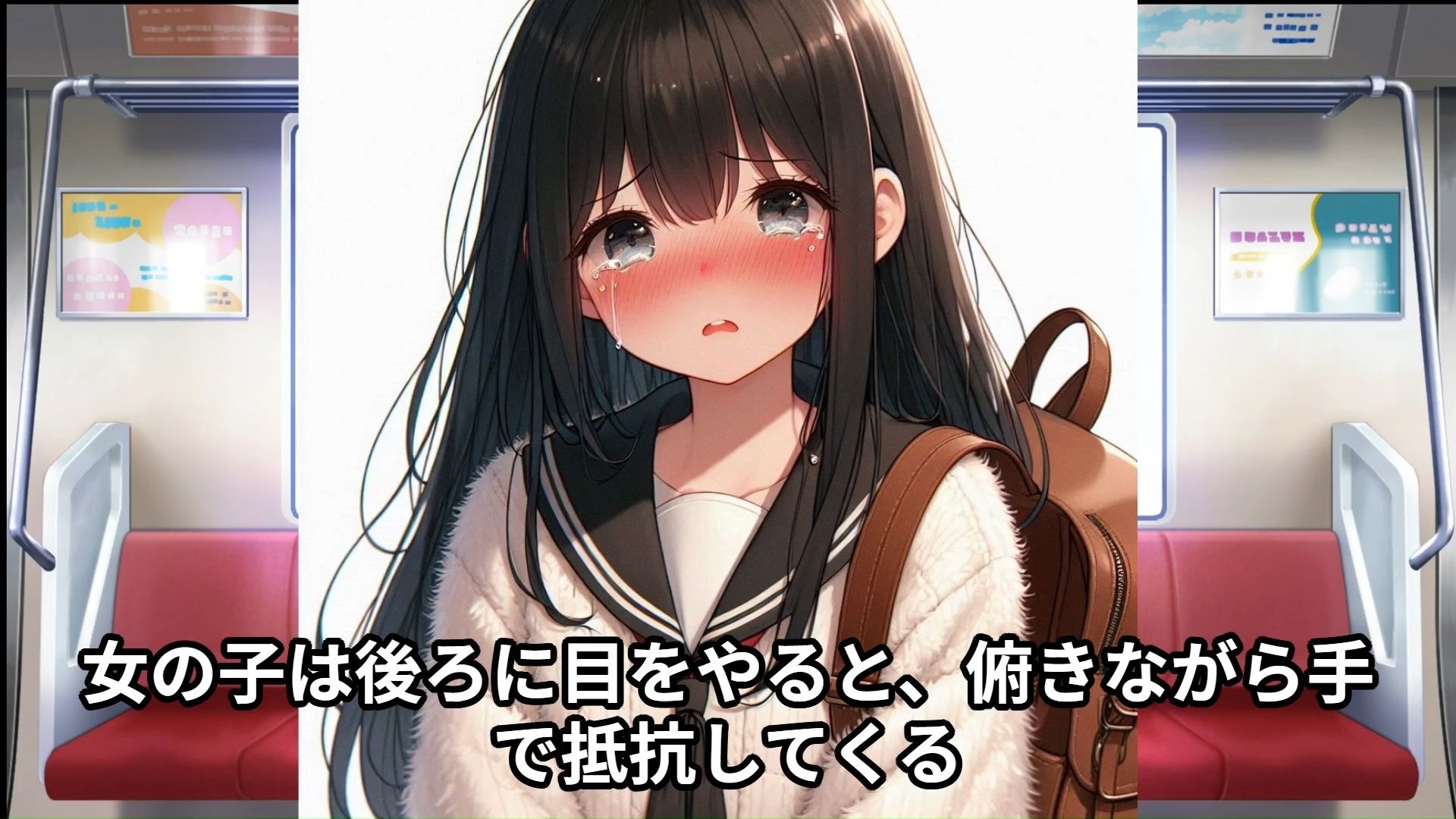 【J○痴●体験告白】クリスマスに彼氏とデート中の女子○○○が、満員電車でなすすべもなくNTR痴●された話