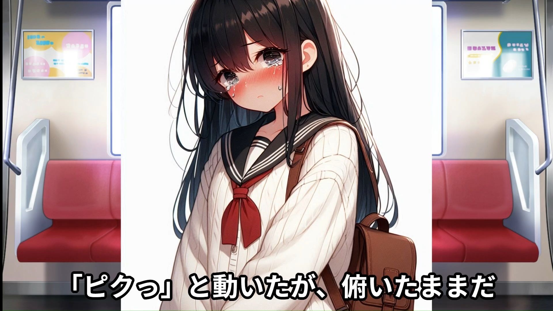 【J○痴●体験告白】クリスマスに彼氏とデート中の女子○○○が、満員電車でなすすべもなくNTR痴●された話