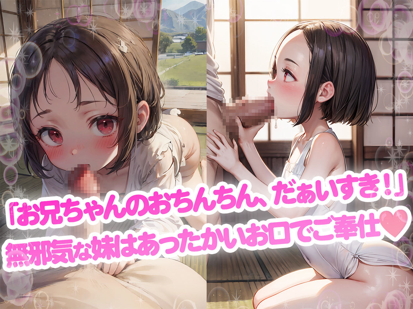 サンプル画像2:ロリっ子つるぺた！夏祭りに田舎の妹と再会中出しせっくす！(aiぴろり出版) [d_420283]