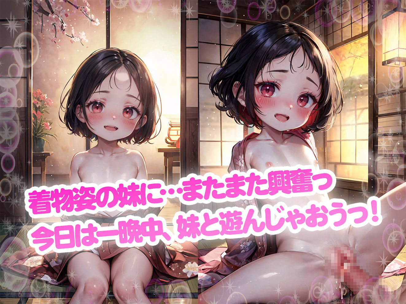 サンプル画像5:ロリっ子つるぺた！夏祭りに田舎の妹と再会中出しせっくす！(aiぴろり出版) [d_420283]