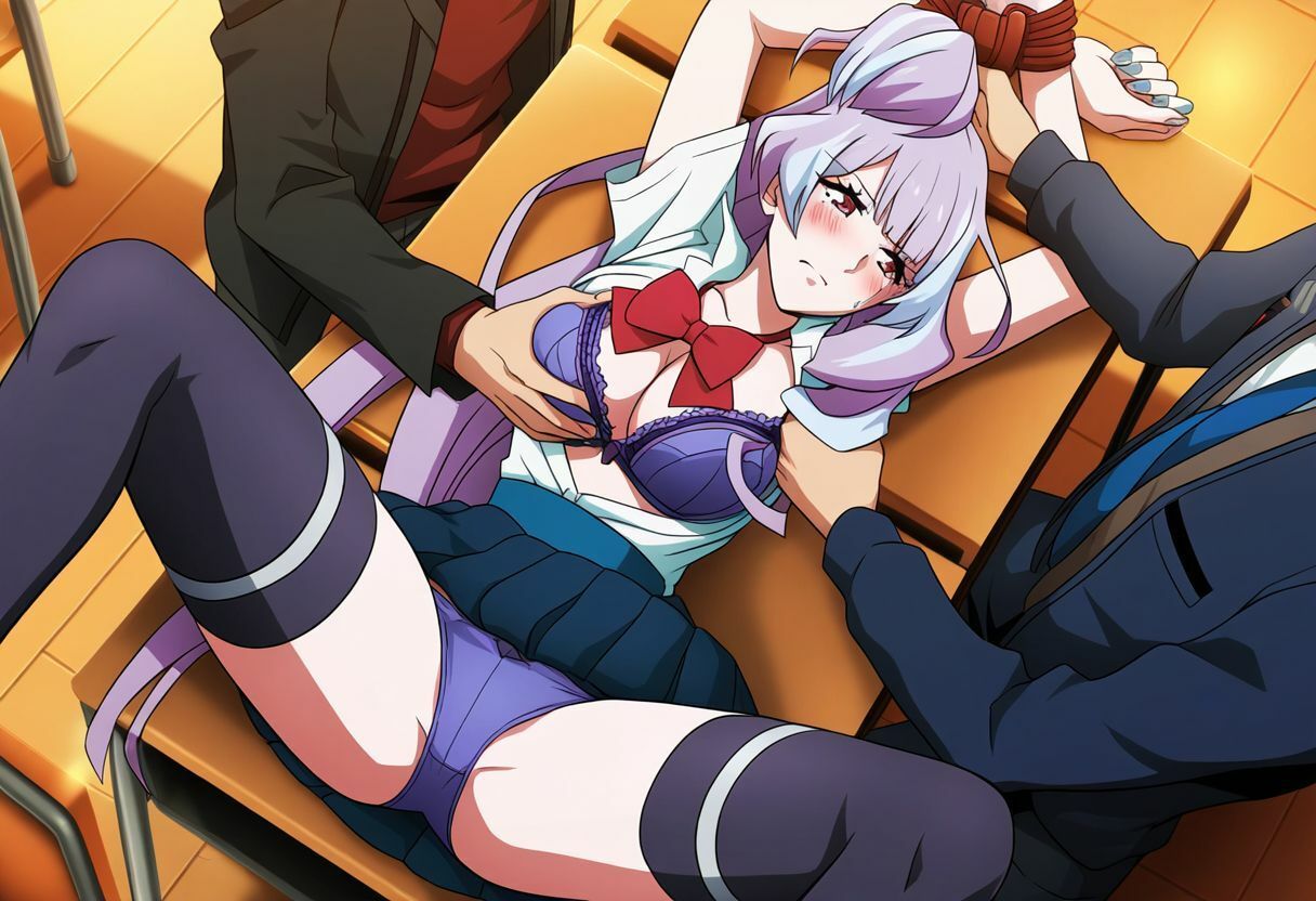 サンプル画像2:スクールミッション〜女神を辱める学園生活〜(藍の函) [d_420358]