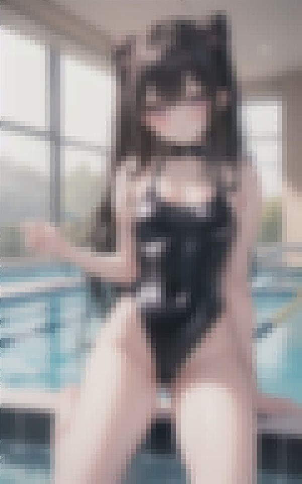 サンプル画像2:市民プールに行ったら水着が透けている事に気付いていない超絶美女がたくさんいたのでガン見してきた(ピンクモンスター) [d_420415]