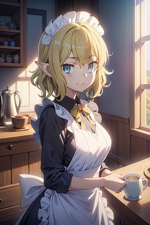 サンプル画像1:酒場ではたらく元冒険者のエルフに護衛をお願いした話 エルフの性欲ってスゴイんですね？(とろとろ本舗) [d_420725]