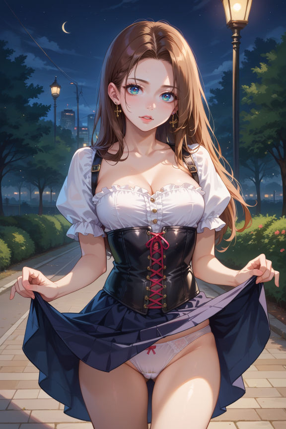 サンプル画像1:ハーフ美女 野外〇〇(spoit) [d_420911]