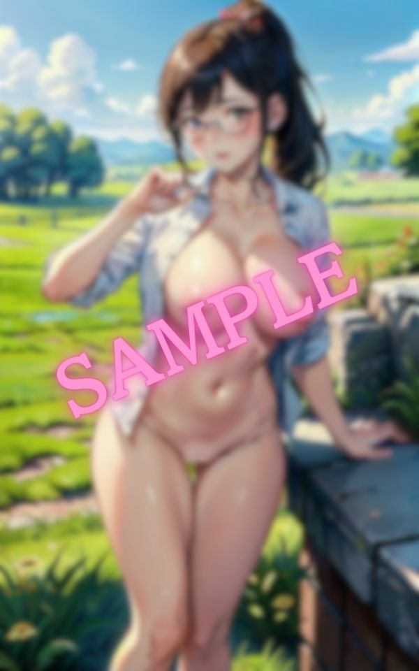 サンプル画像5:ポニーテールが似合う眼鏡美女が田舎で大解放！！(アワビ) [d_421024]