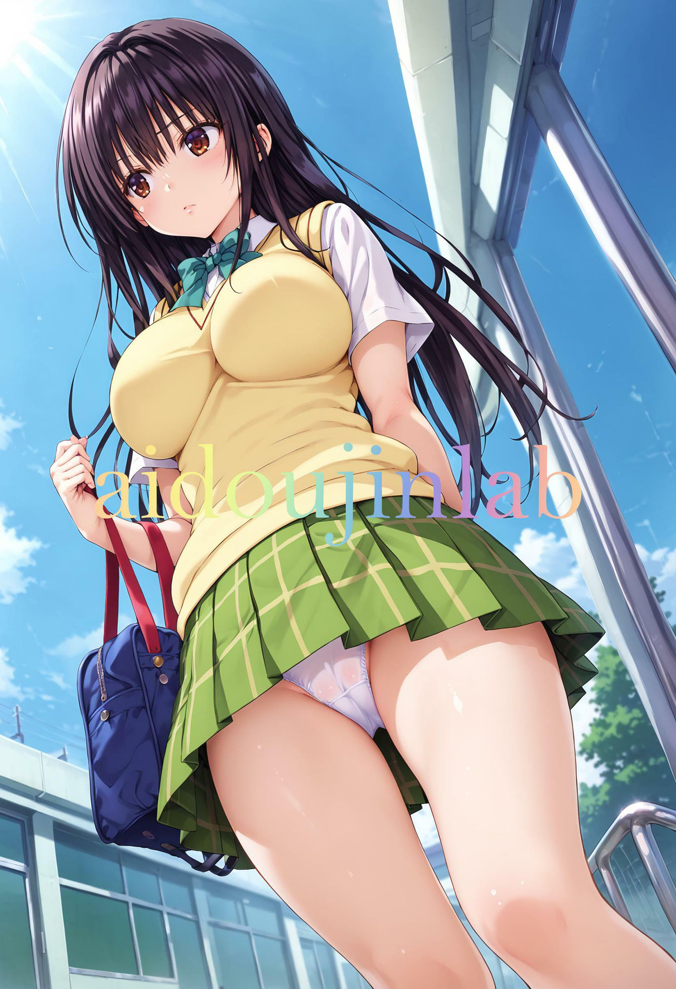 サンプル画像1:と〇ぶる 古〇川唯 満員痴〇電車 総集編(AI同人Lab) [d_421025]