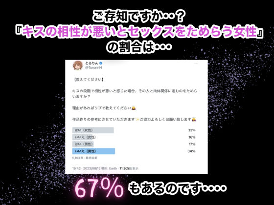 サンプル画像3:【特典付き】【キスのお作法】こんなキスされたら我慢できないじゃん…(とろりん) [d_421172]