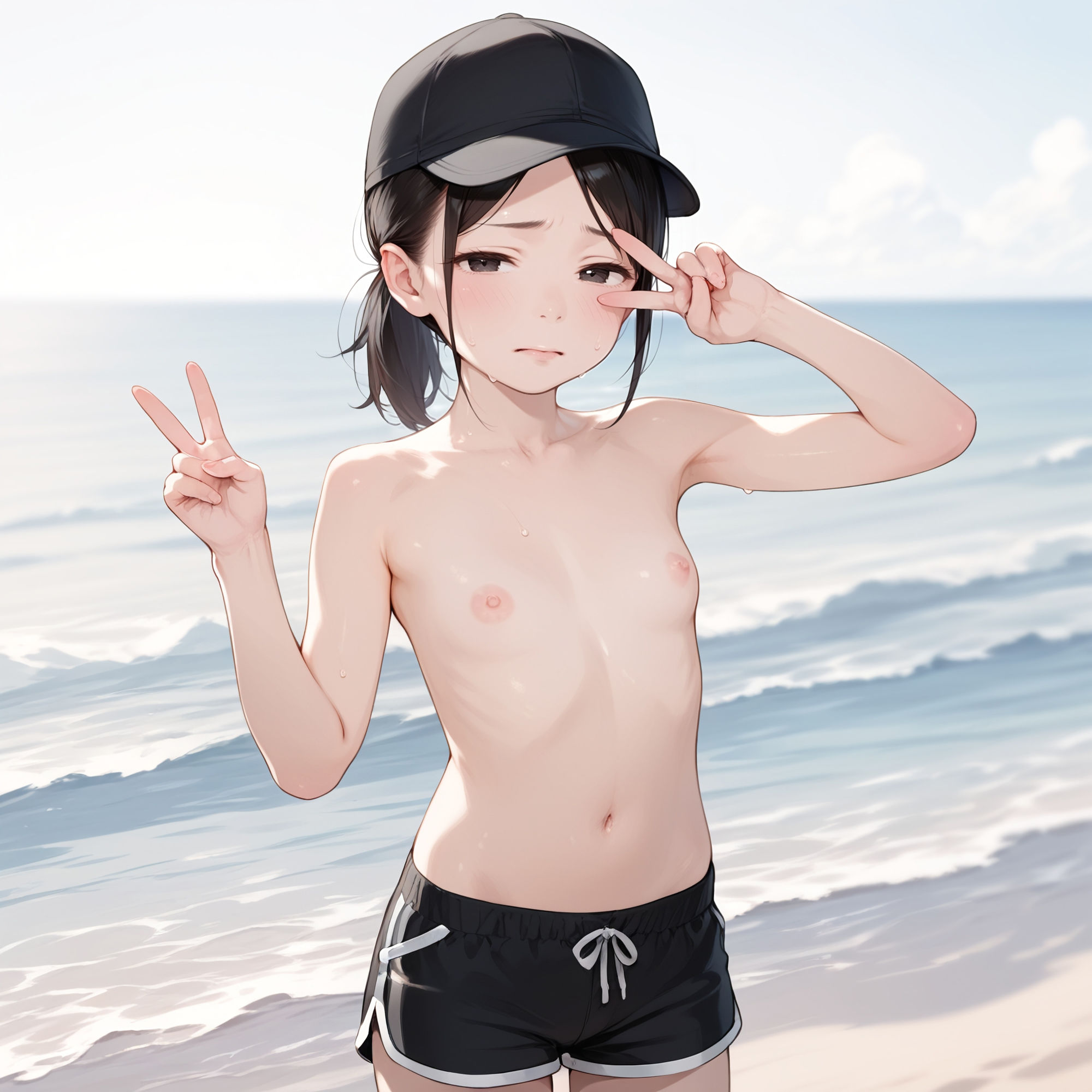 サンプル画像1:男の子水着チャレンジ2(ジャングルジム) [d_421183]