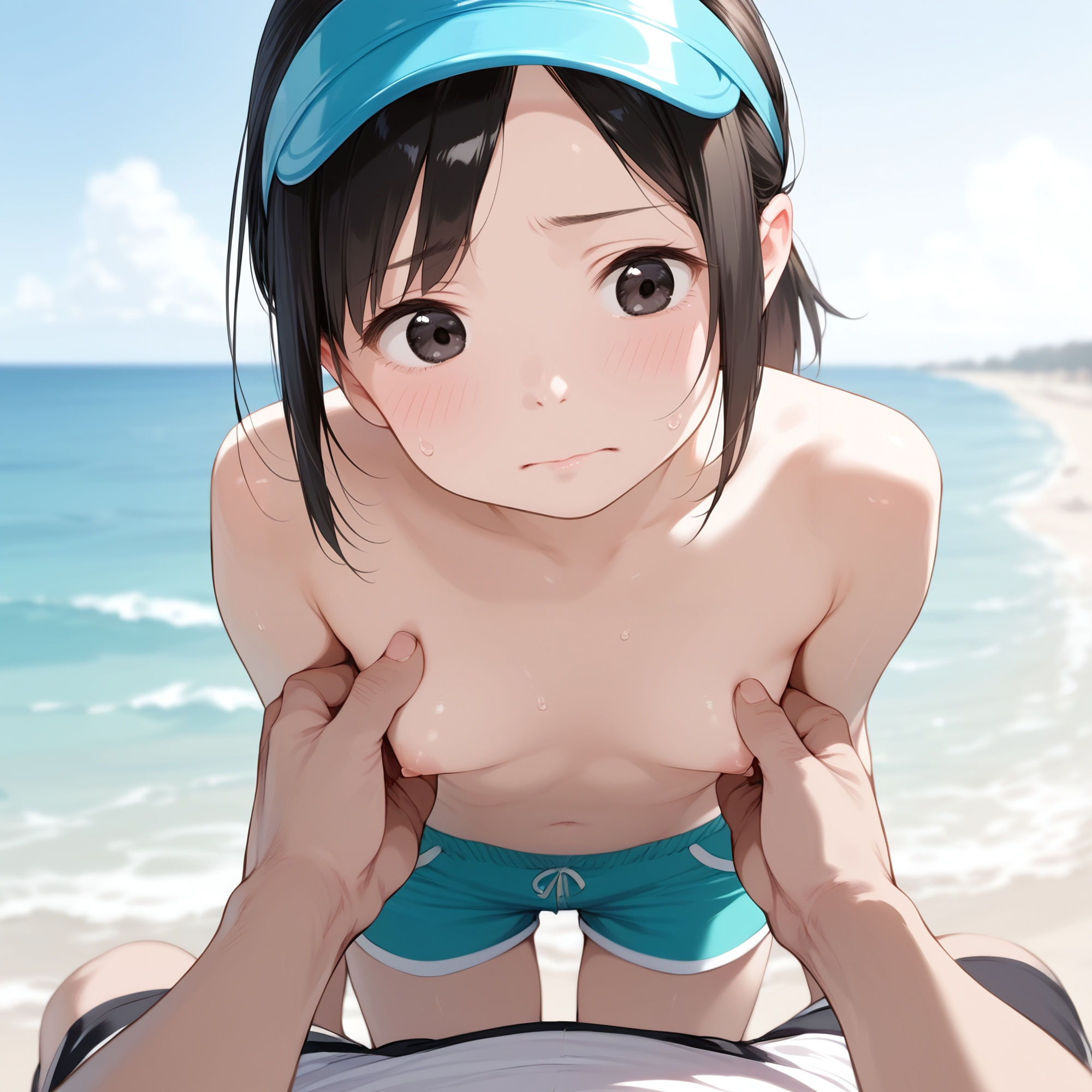 サンプル画像2:男の子水着チャレンジ2(ジャングルジム) [d_421183]