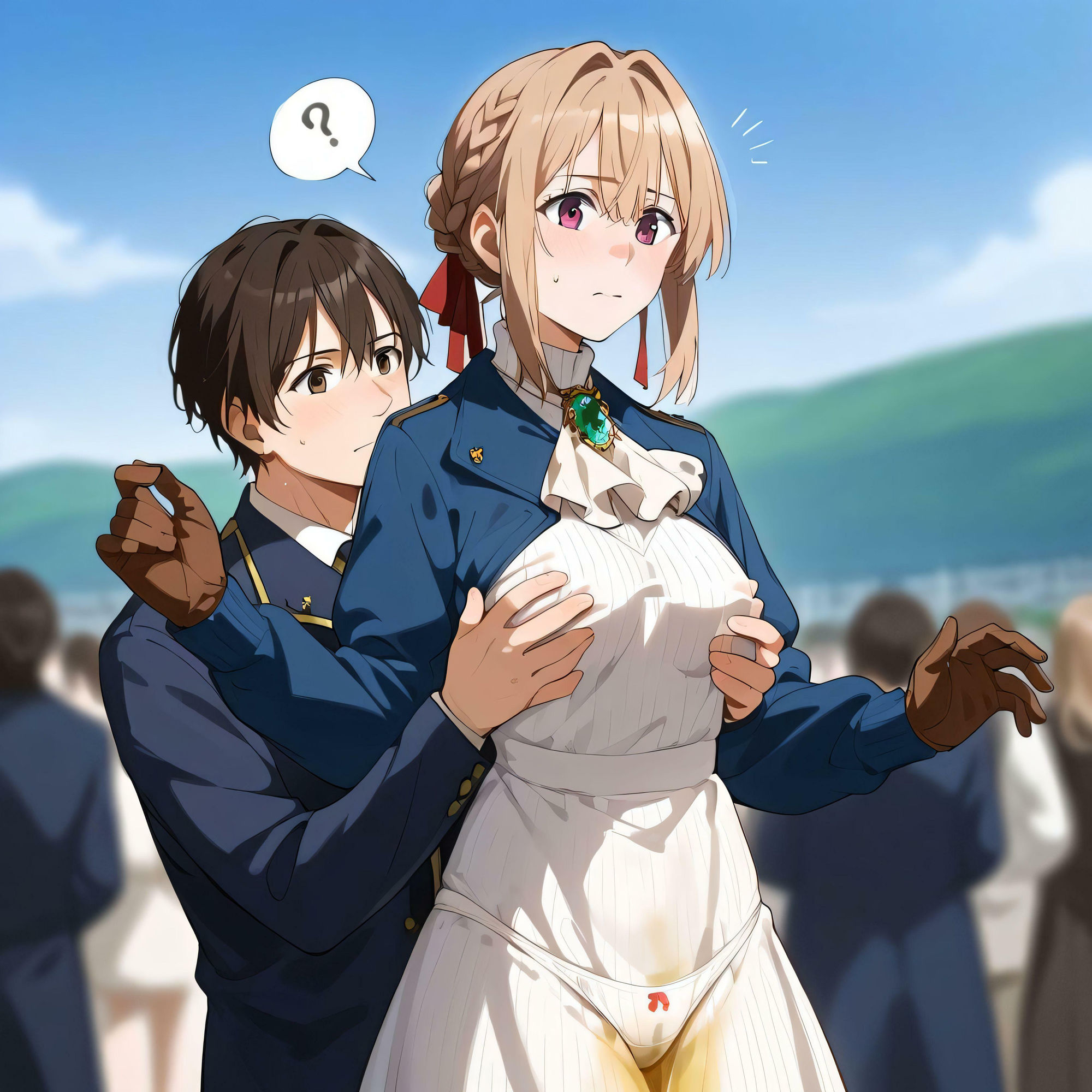 サンプル画像2:触られても気にしません(まじっくあーけーど) [d_421266]