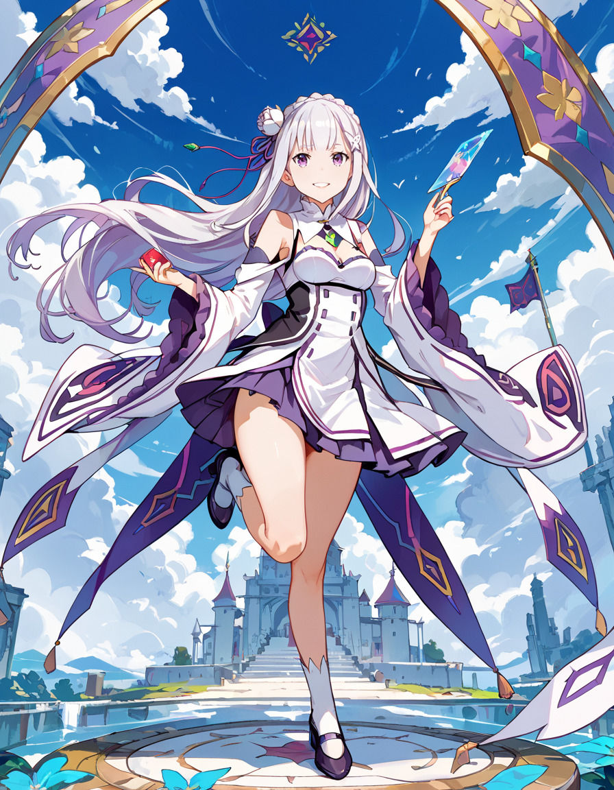 サンプル画像1:【Re:ゼロから始める異〇界生活】エミ〇アの写真集 プレミアム(DJart_ISUKO) [d_421300]