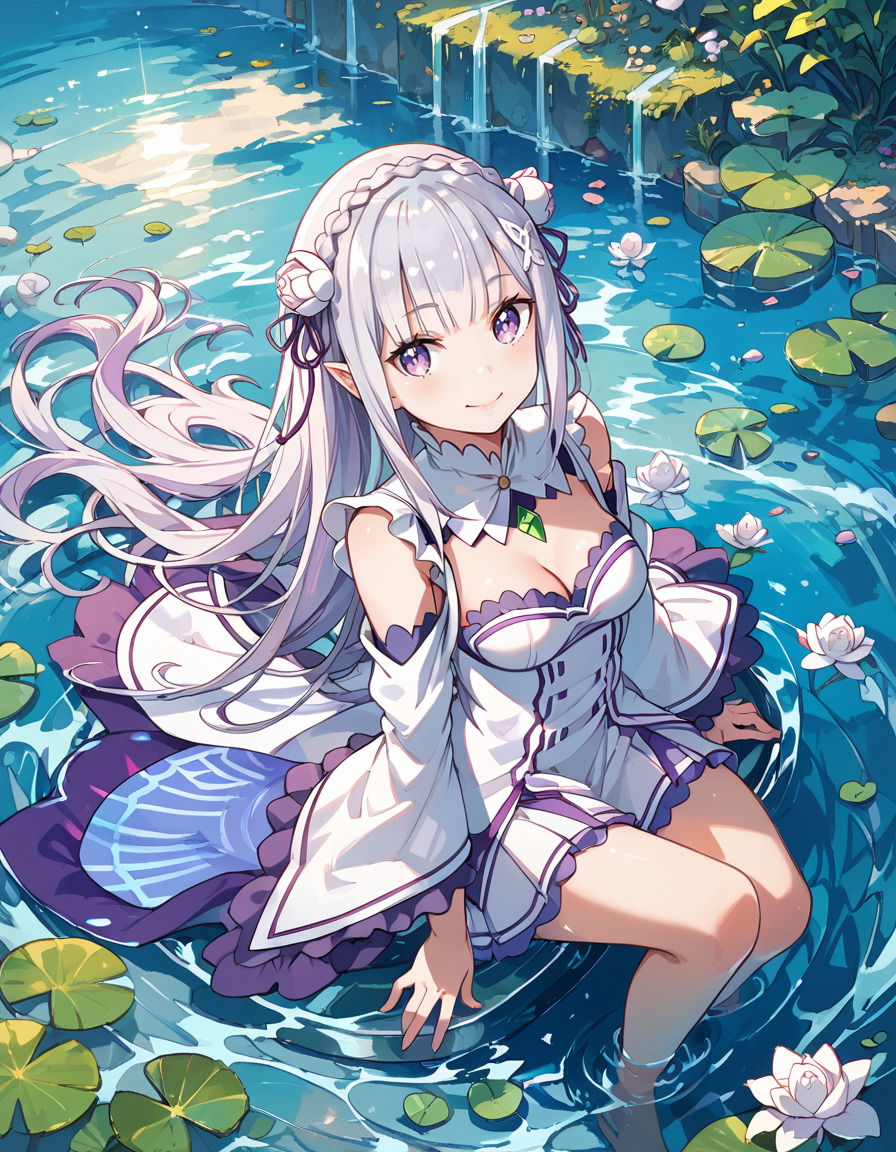 サンプル画像3:【Re:ゼロから始める異〇界生活】エミ〇アの写真集 プレミアム(DJart_ISUKO) [d_421300]