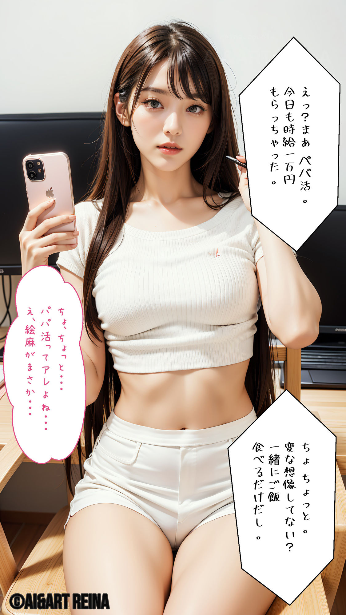 サンプル画像3:美人OL〜パパ活の代償〜＜優奈＞No.01〜06（実写系）(AI＆ART Reina) [d_421382]