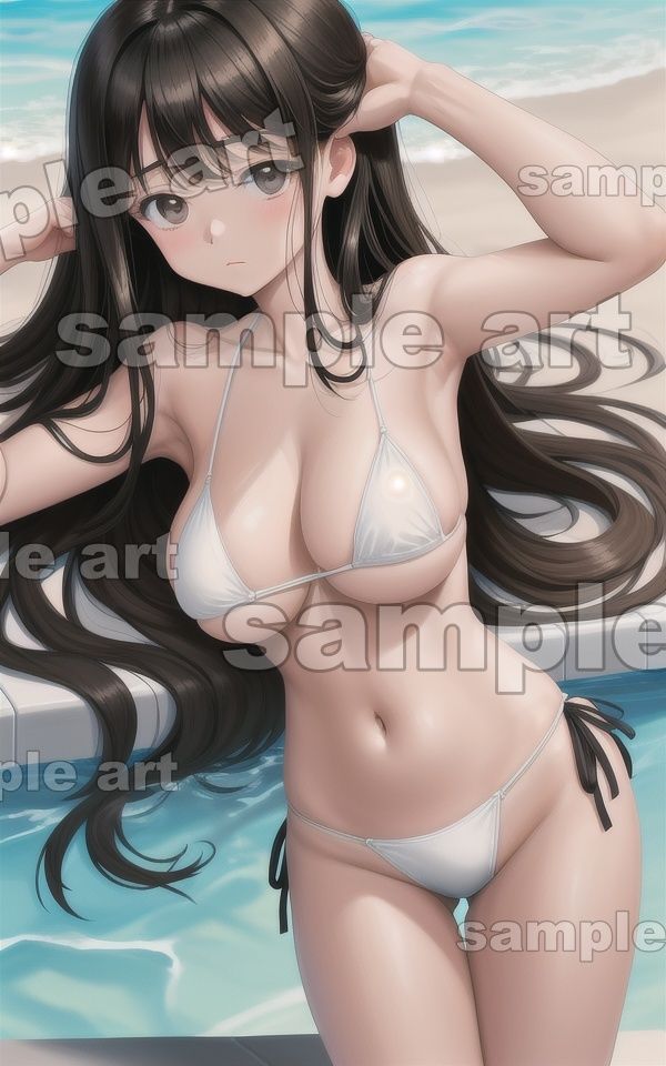 サンプル画像5:プール監視員は巨乳童顔〜監視されたくなるエロボディのロリ特集〜(ワンコイン企画) [d_421401]