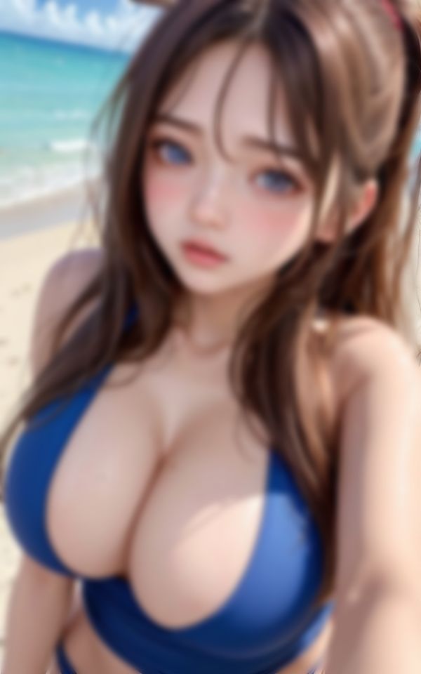 サンプル画像1:あざとい表情で淫らな身体を魅せつける淫乱水着美女(AアイLABO) [d_421548]